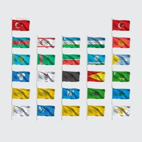 27'li Türk Devletleri Seti - 27'li Bayrak Seti, Türk Bayrakları Seti, Eski Türk Devletleri Bayrağı · Bayrak & Flama