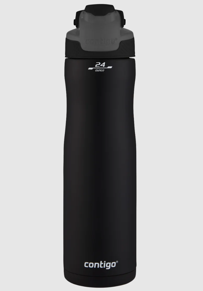 Contigo Chill Matte Black Çelik Vakumlu Su Şişesi 720 ml