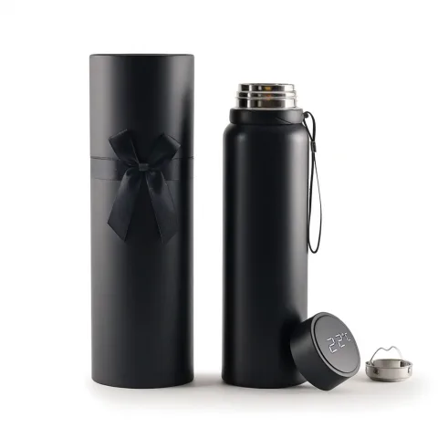 Göynük 1000 ml Dereceli Termos Siyah