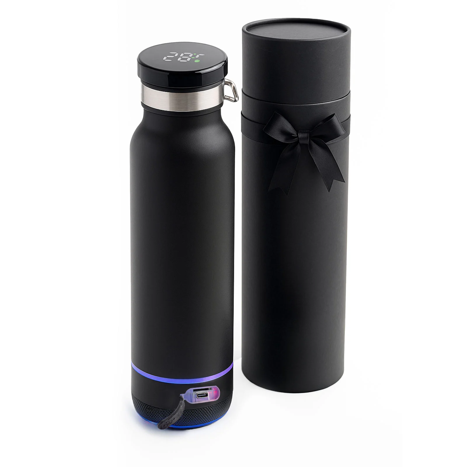 Ihlara 650 ml Dereceli Hoparlörlü Termos Siyah