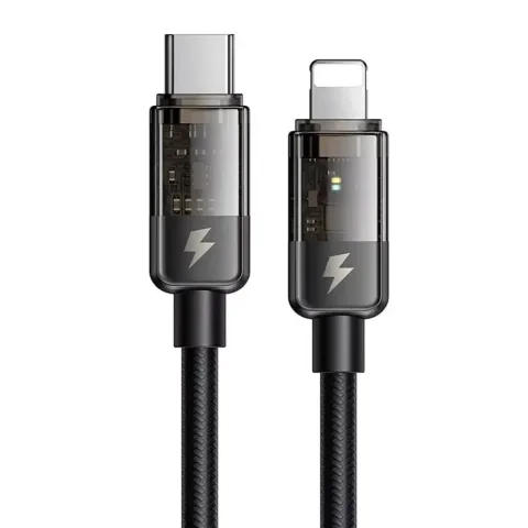 Mcdodo CA-3160 Type-c To Lightning 36w Led Göstergeli Data/şarj Kablosu 1.2m - Siyah