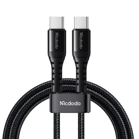 Mcdodo CA-5641 60W USB-C to USB-C Şarj ve Data Kablosu 1M Siyah