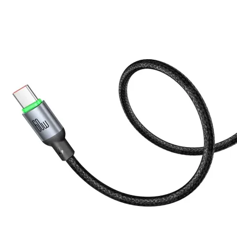 Mcdodo CA-6871 Type-c Type-c 60W PD Hızlı Şarj  E-Marker Çipli Easy Series Örgü Kablo Siyah 2m