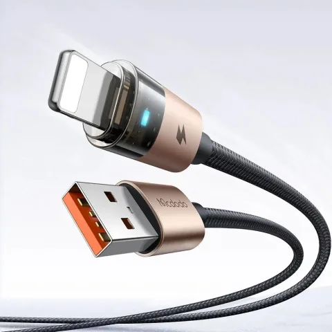 Mcdodo CA-6911 USB A To Lightning Şeffaf Kablo 1.2m