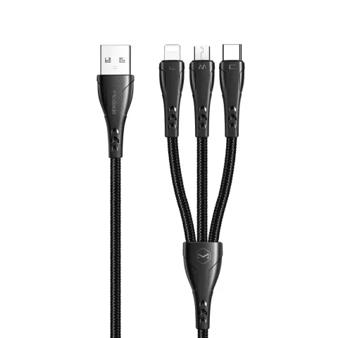 Mcdodo CA-6960 3in1 Lightning-Micro-Type-c Şarj Kablosu 3a 1.2m