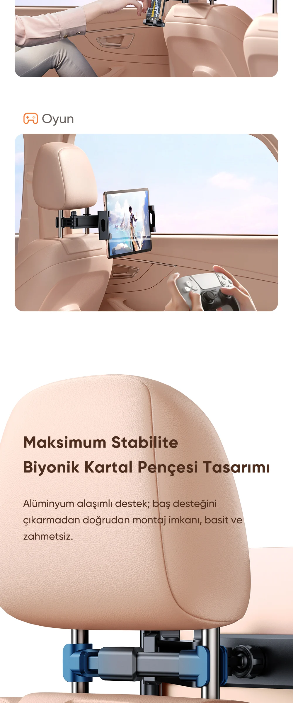 Mcdodo CM-4320 Araç Koltuk Arkası Tablet Tutucu ürün afişi · bölüm 3