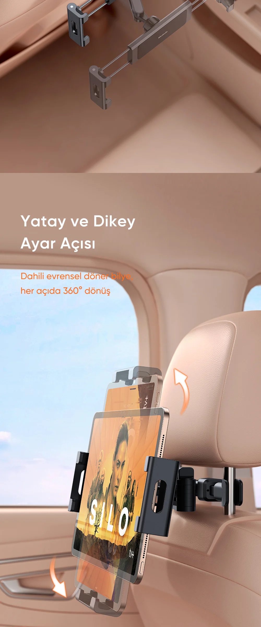 Mcdodo CM-4320 Araç Koltuk Arkası Tablet Tutucu ürün afişi · bölüm 5