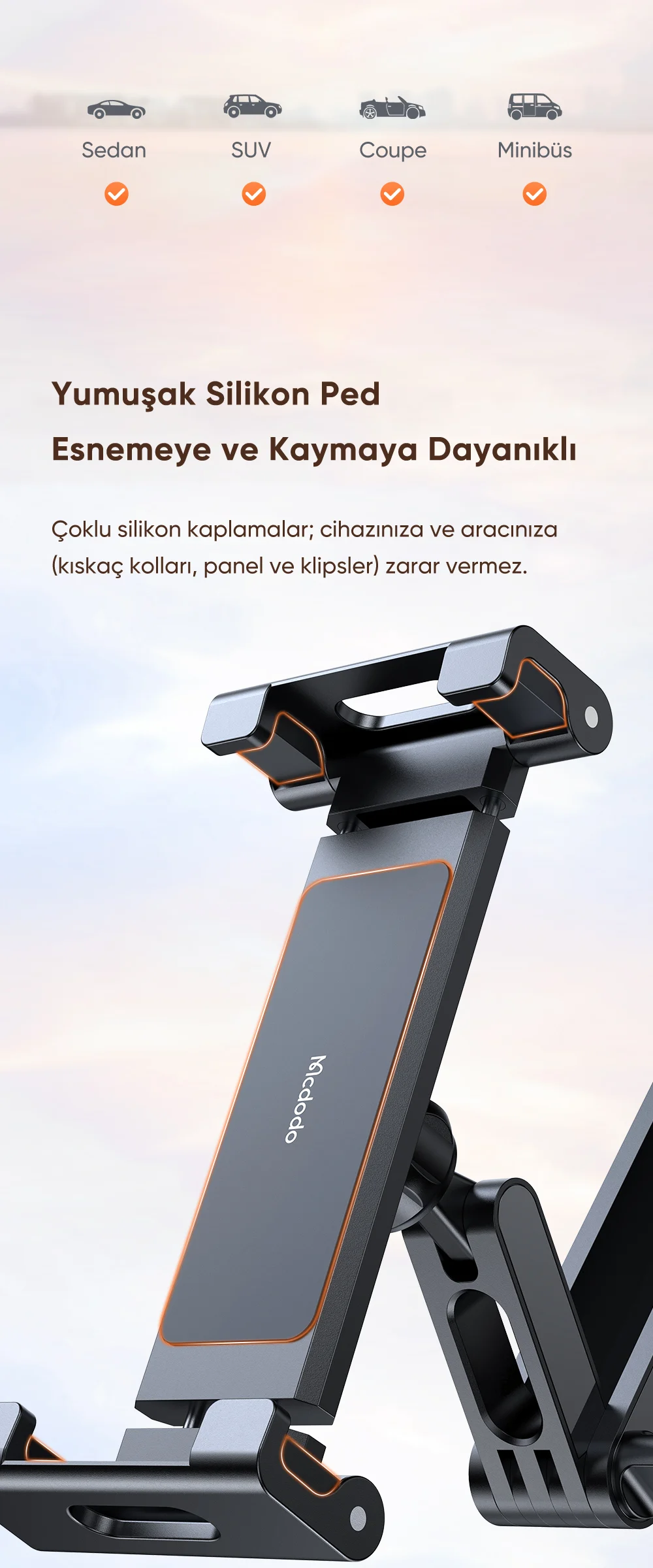 Mcdodo CM-4320 Araç Koltuk Arkası Tablet Tutucu ürün afişi · bölüm 9