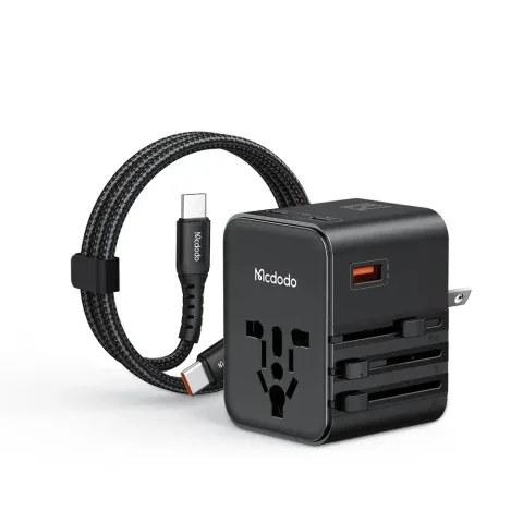 Mcdodo CP-3260 25W Evrensel Seyahat Adaptör Type-C To Type-C Dahili Kablo