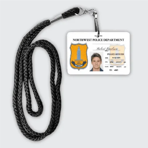 Plastik Personel Kartı 8,6 x 5,4 cm — Yaka Kartı